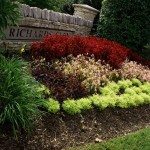 Landscaping by sign