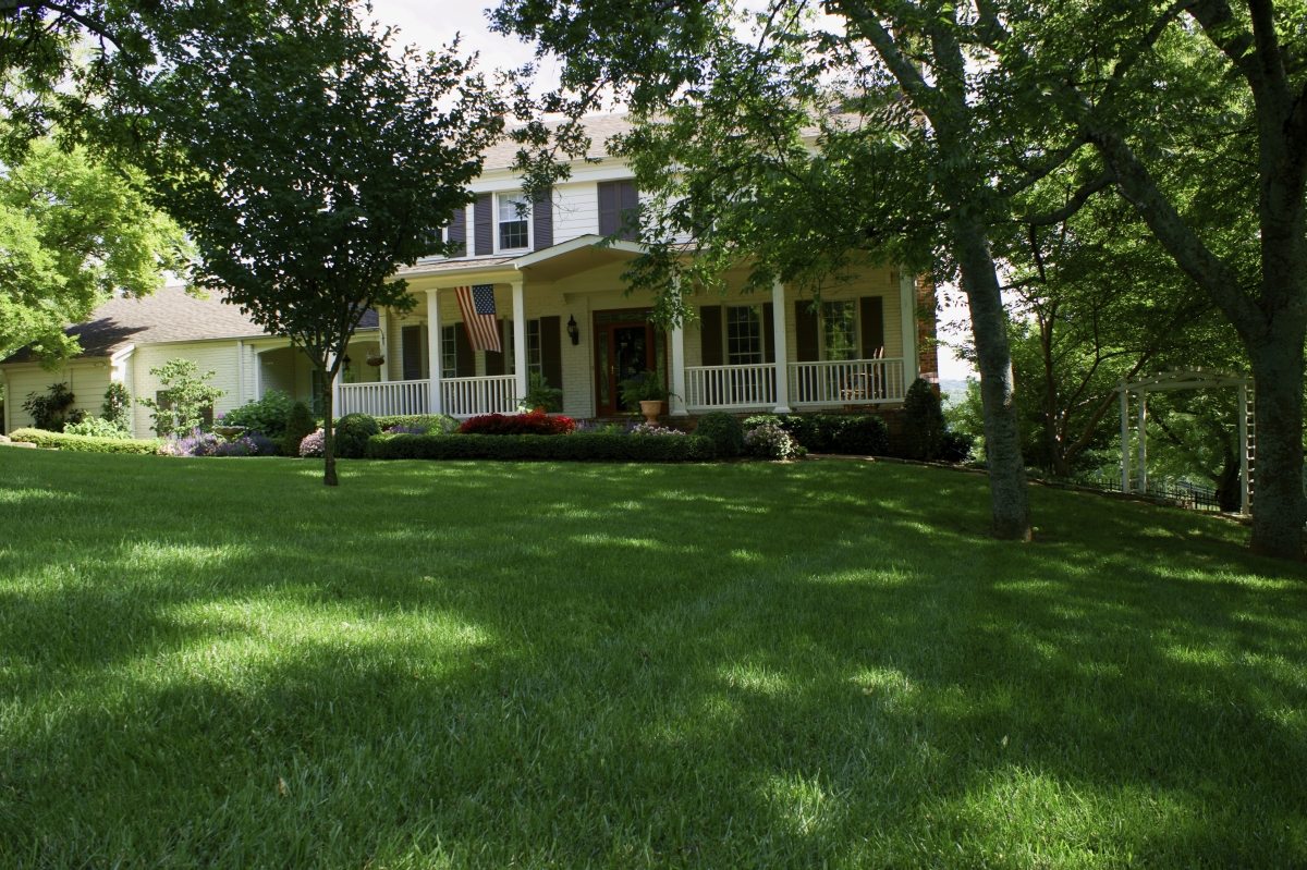 Lawn with House